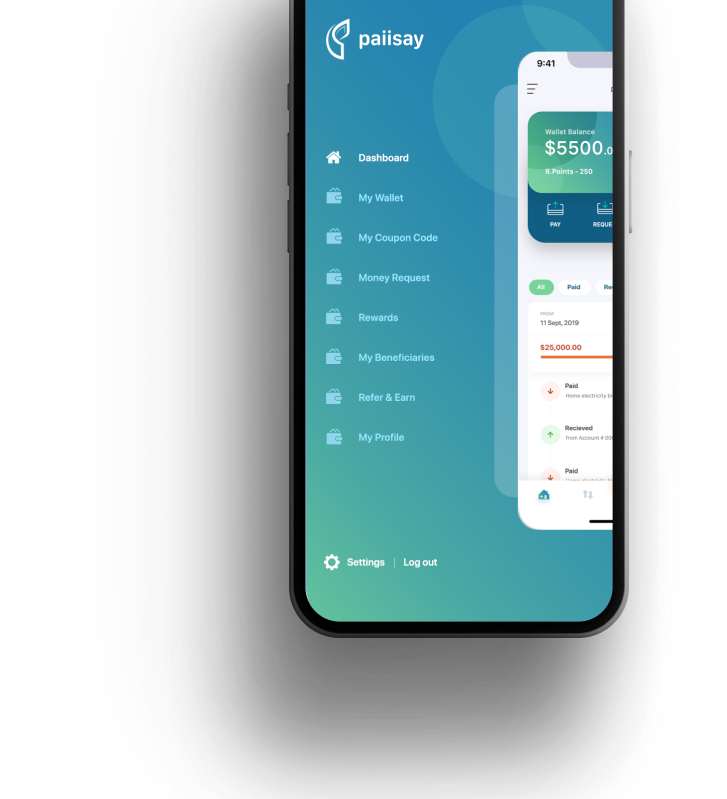 Paiisay app mockup